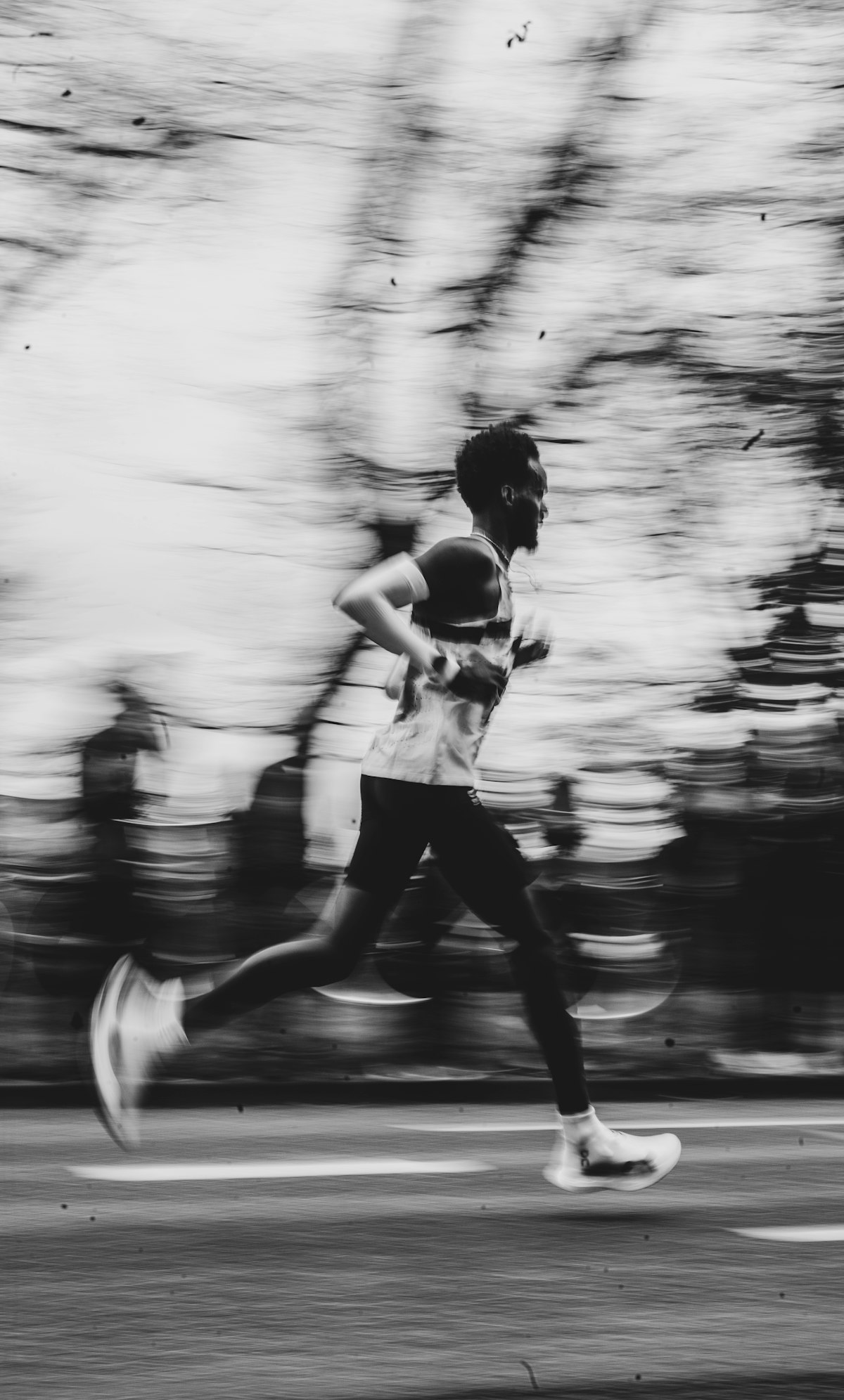 Runners racing